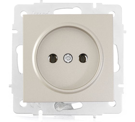 Изображение товара Розетка Lezard VESNA без заземления, ПБТ, титан 742-3788-121B