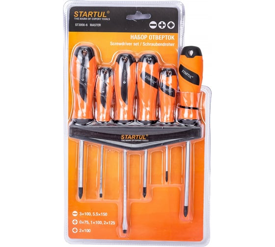 Изображение товара Набор отверток STARTUL Master 6 предметов ST3056-6