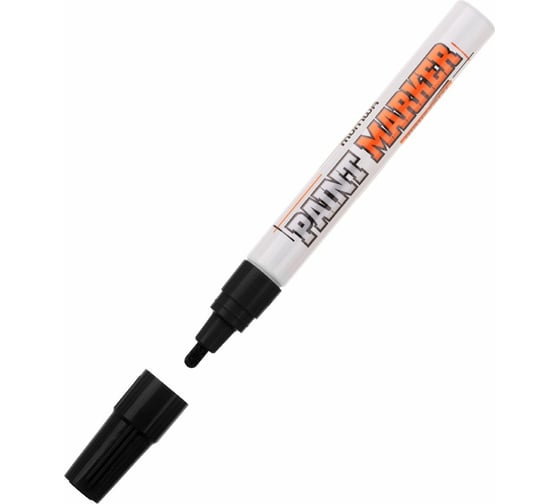 Изображение товара Маркер-краска MunHwa 311211 Industrial черный, 4 мм, нитро-основа, блистер IPM-01/Б Б0053443