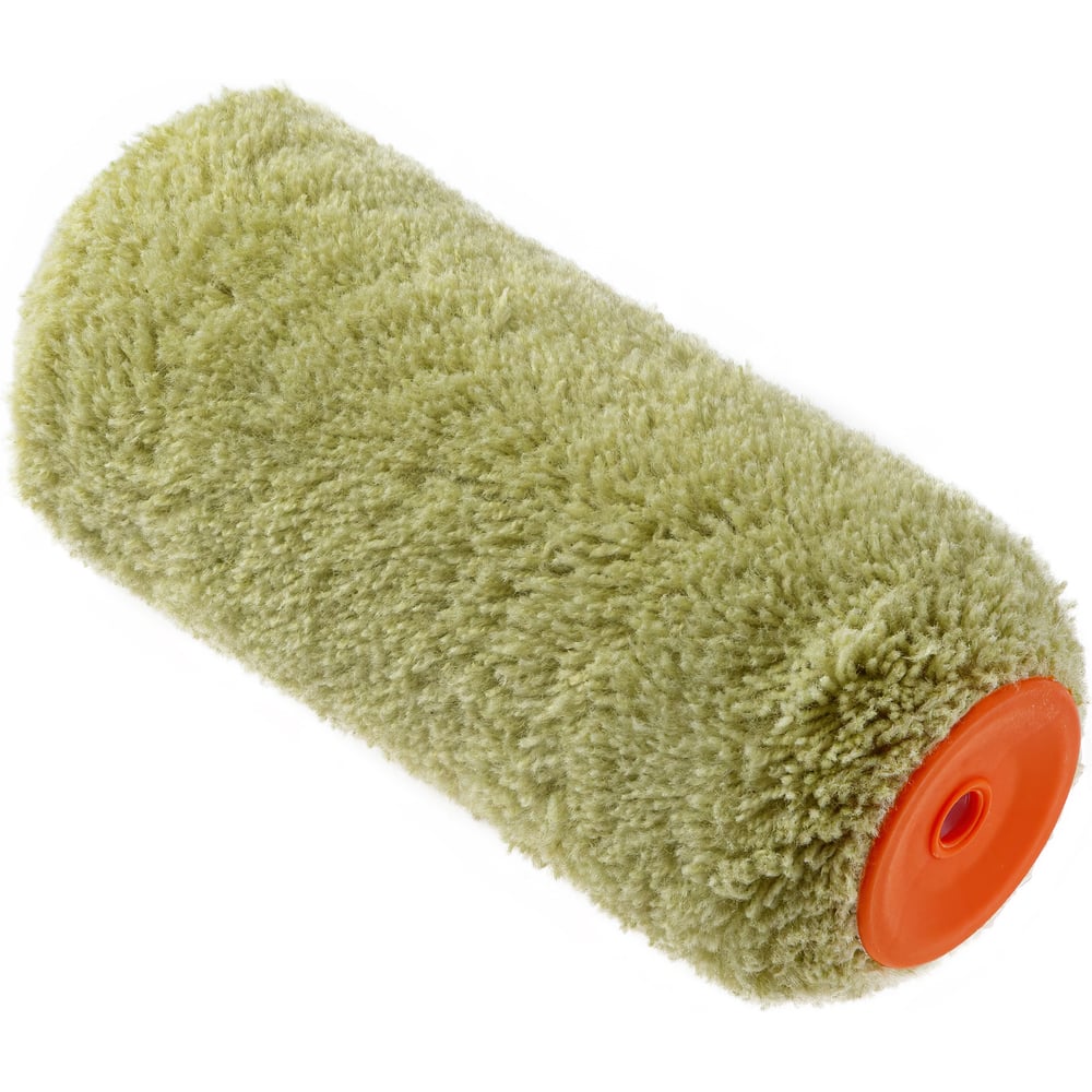 Изображение товара Ролик АКОР L180 мм с диаметр 8 мм и желтым ворсом 18 мм профессиональный малярный