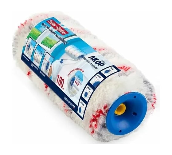 Изображение товара Ролик АКОР L180 мм, диаметр 8 мм, красно-серый, полиамид 4607044331723