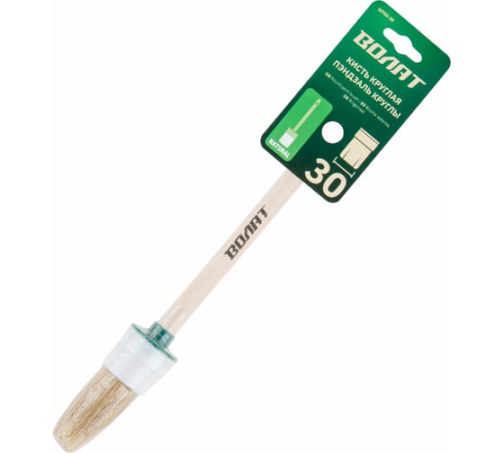 Изображение товара Круглая кисть ВОЛАТ №6 30 мм 10702-30