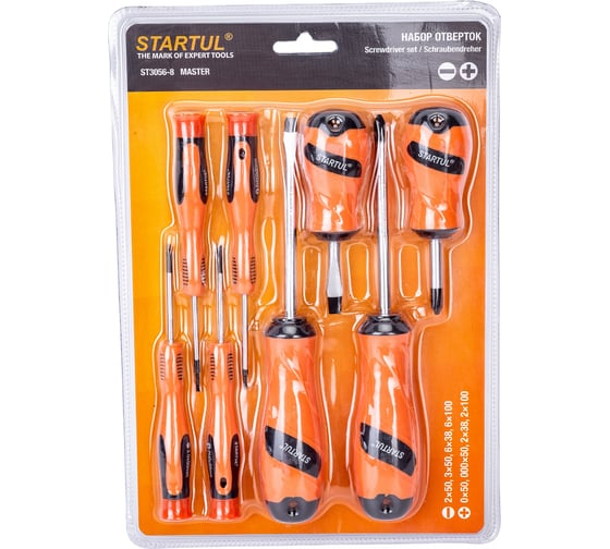 Изображение товара Набор отверток STARTUL Master 8 предметов ST3056-8