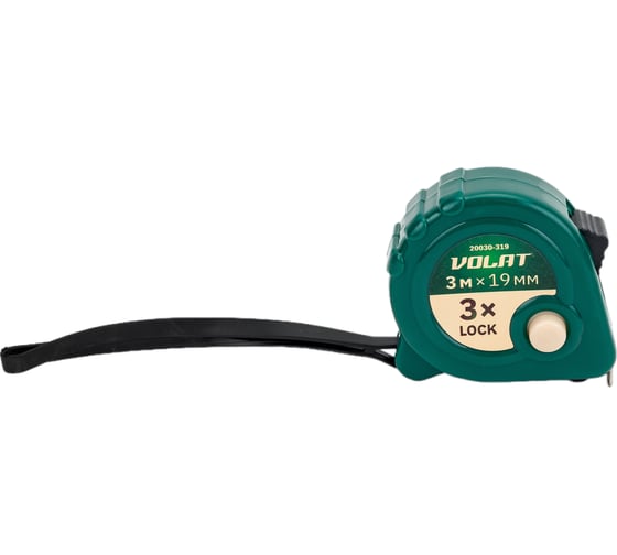 Изображение товара Рулетка ВОЛАТ 3 м, 19 мм, пластмассовый корпус 20030-319
