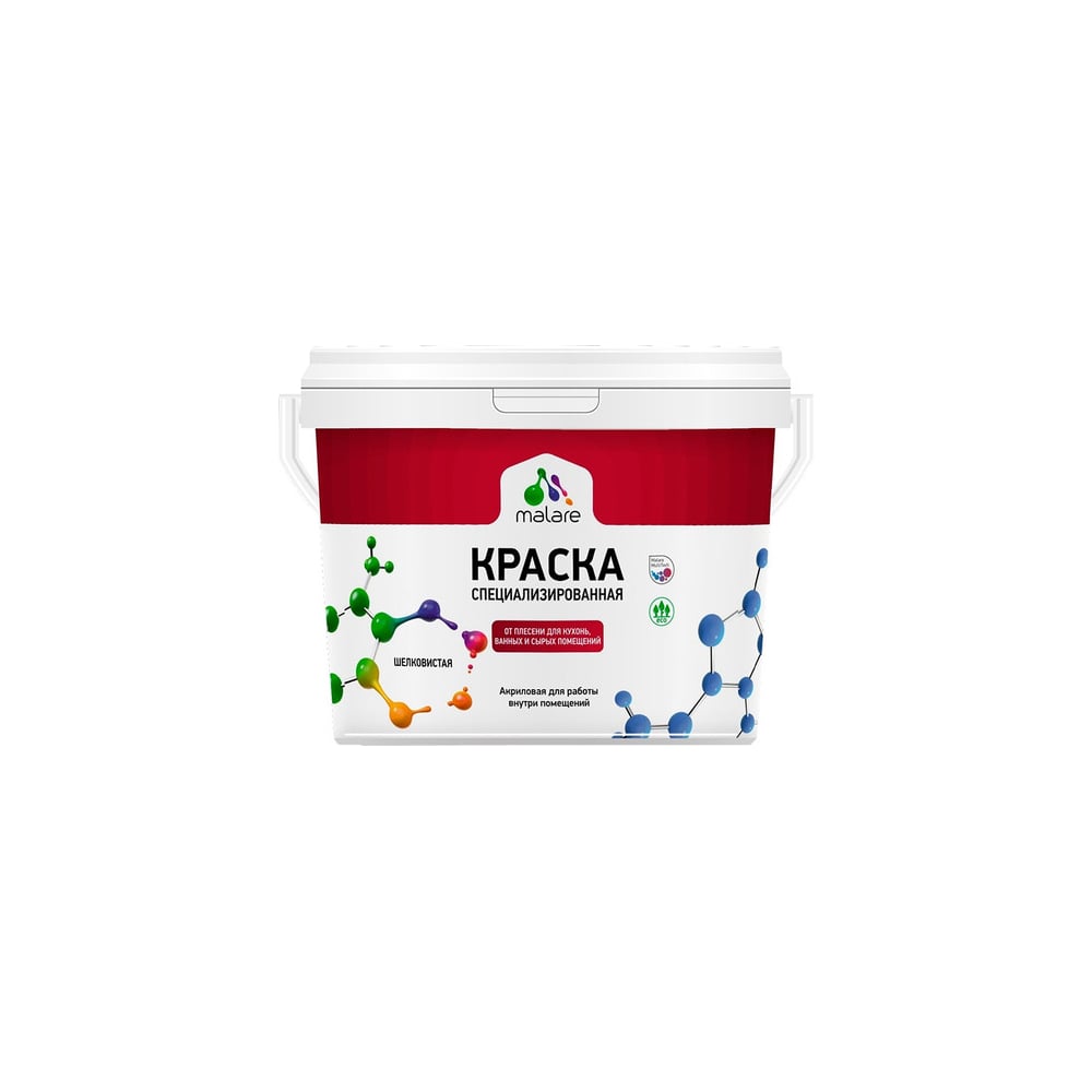 Изображение товара Краска MALARE от плесени и грибка васаби, 1 л