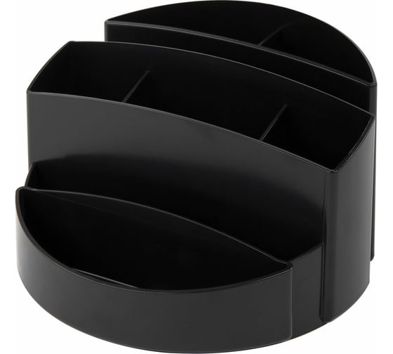 Изображение товара Подставка-органайзер BRAUBERG Office 133x133x80 мм, 8 отделений, черная 237948