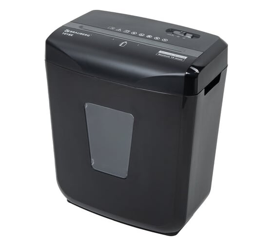 Изображение товара Уничтожитель шредер BRAUBERG 1018X 4 уровень секретности, фрагменты 4x40 мм, 10 листов, 18 л 532150