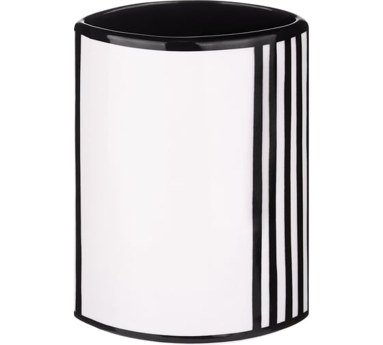 Изображение товара Стакан для зубных щеток Moroshka Grafica 5x8,5x12 см., цвет белый черный 935-312-01