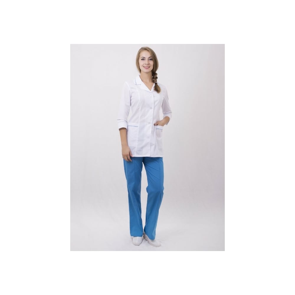 Женский костюм Tekca Line, цвет белый/голубой, размер 40-42