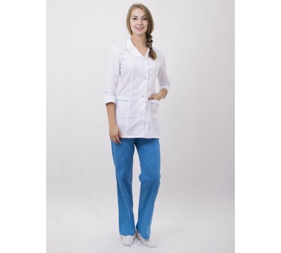 Изображение товара Женский костюм Tekca Line Эконом белый/голубой, р.40-42, рост 158-164 2029120593580