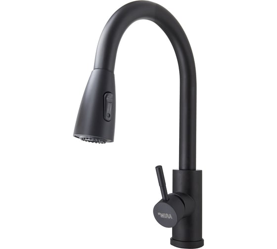 Изображение товара Cмеситель для кухни stMIRA высокий, нержавеющая сталь, черный, диаметр картриджа 35 6092