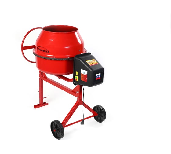 Изображение товара Бетоносмеситель Tsunami БС 180П 700 Вт, полиамидный венец I1061231000181