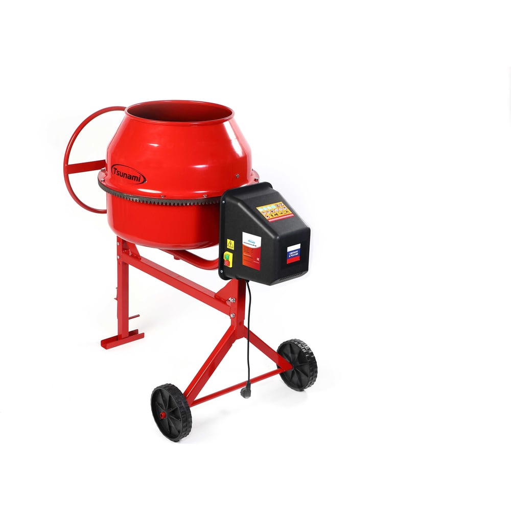 Изображение товара Бетоносмеситель Tsunami БС 200П 1000 Вт профессиональный венец полиамидный