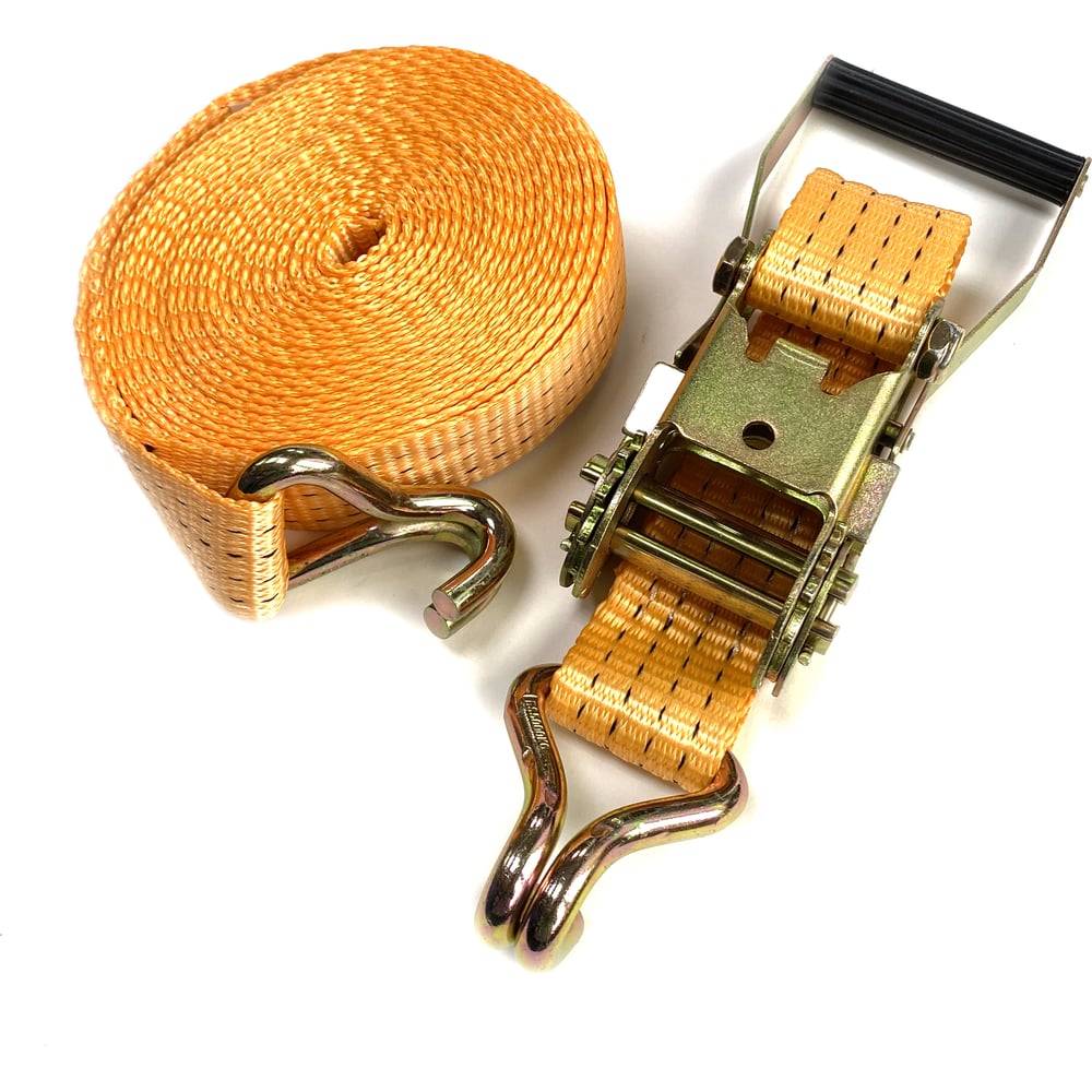 Изображение товара Стяжной ремень для крепления груза ТамбовТехСнаб 6 т 1 м оранжевый