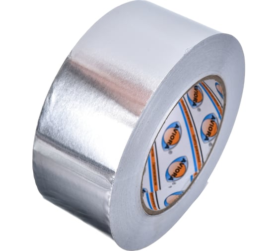 Изображение товара Алюминиевая клейкая лента AVIORA DSAF 60 мкм, 50 мм, 50 м 302-208
