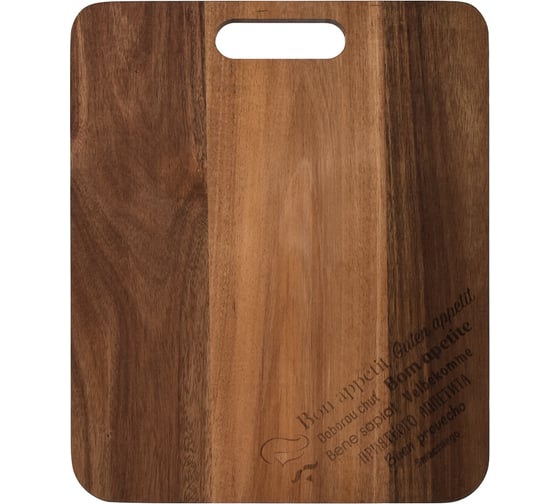 Изображение товара Разделочная доска MARMITON акация, 38,5x32x1,5 см 17709