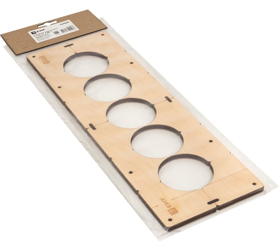 Изображение товара Шаблон для подрозетников c 5 отверстиями диаметром 68 мм Expert EKF sh-d68-5