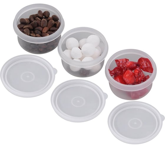 Изображение товара Контейнеры для хранения МУЛЬТИДОМ объем 63 мл, набор 3 шт MS80-405