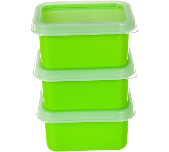 Изображение товара Контейнеры для хранения МУЛЬТИДОМ Колор объем 70 мл, набор 3 шт, 2 цвета MS80-408