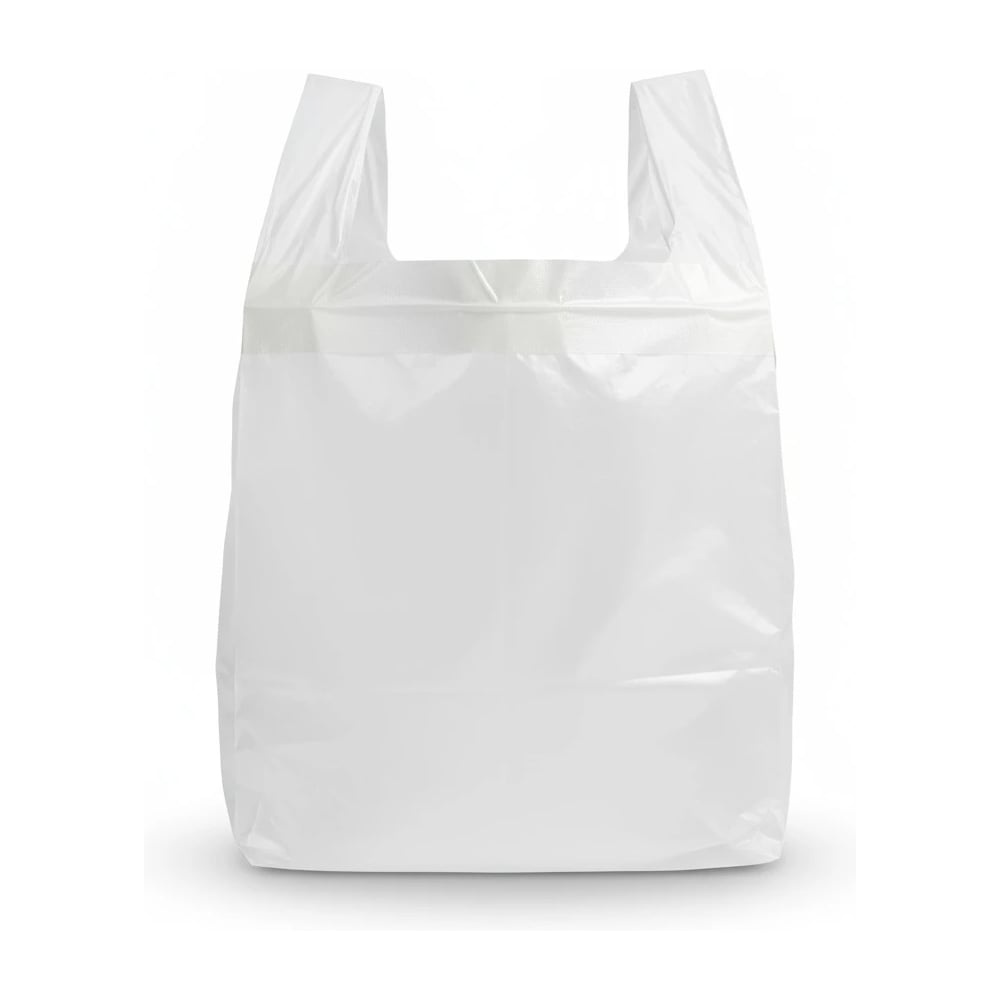 Изображение товара Белый пакет майка ВОЛГА ПОЛИМЕР 30х55 см 20 мкм 100 шт