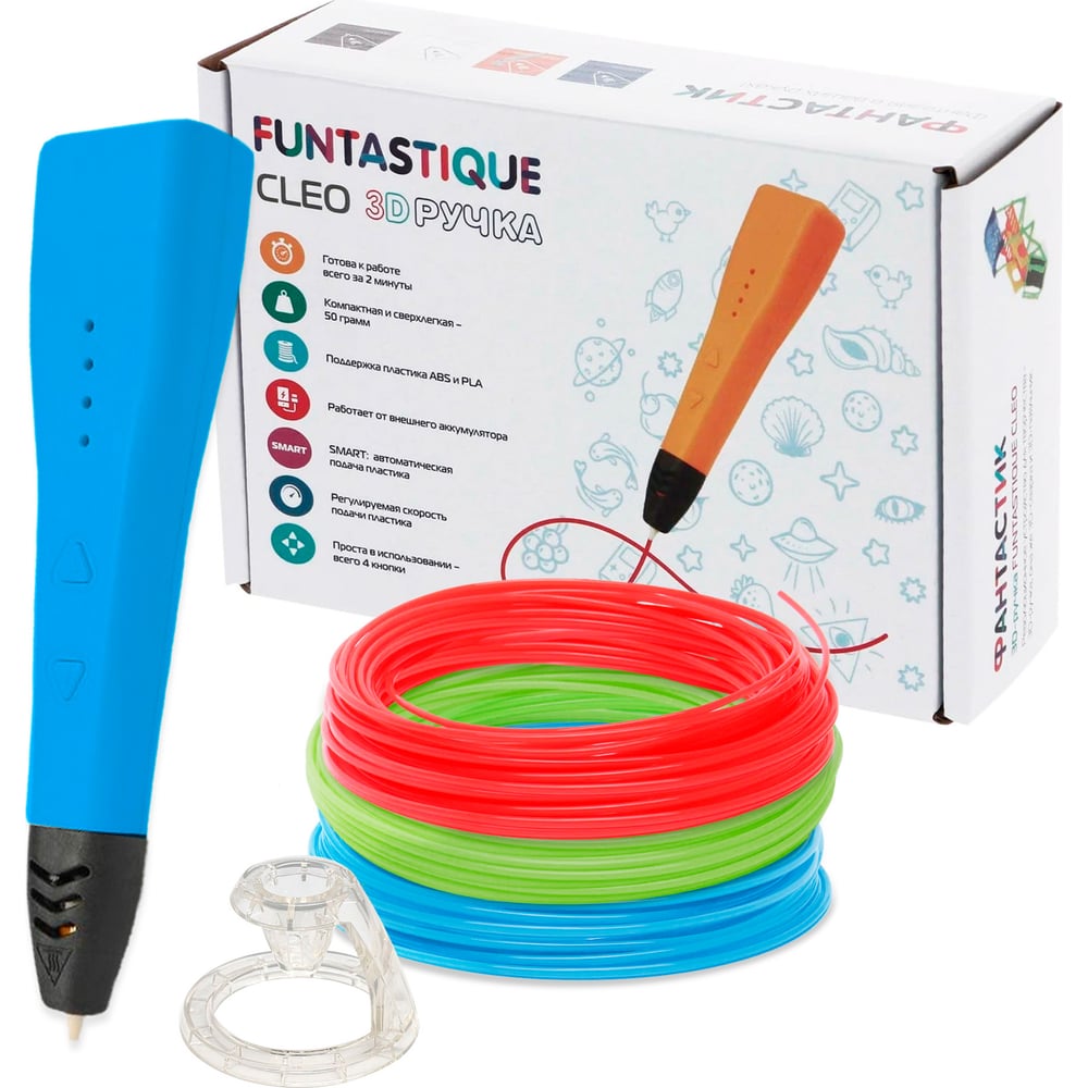 Изображение товара 3D-ручка FUNTASTIQUE CLEO, цвет Синий FPN04U