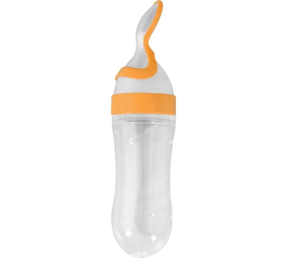 Изображение товара Бутылочка с ложкой МУЛЬТИДОМ желтый VL90-47