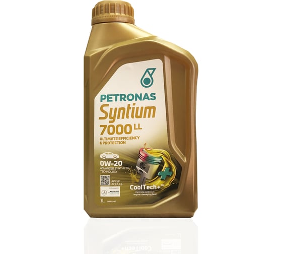 Изображение товара Моторное синтетическое масло Petronas SYNTIUM 7000 LL 0W20, API SP, ILSAC GF-6A, ACEA C6, 1 л 70719E18EU