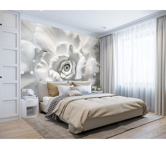 Изображение товара Виниловые фотообои на флизелиновой основе PRIMAVERA Роза 3D PV-1202-Р4