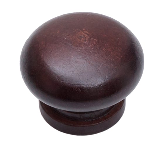 Изображение товара Ручка-кнопка Скобяной мебельная дер. темное упак 007536