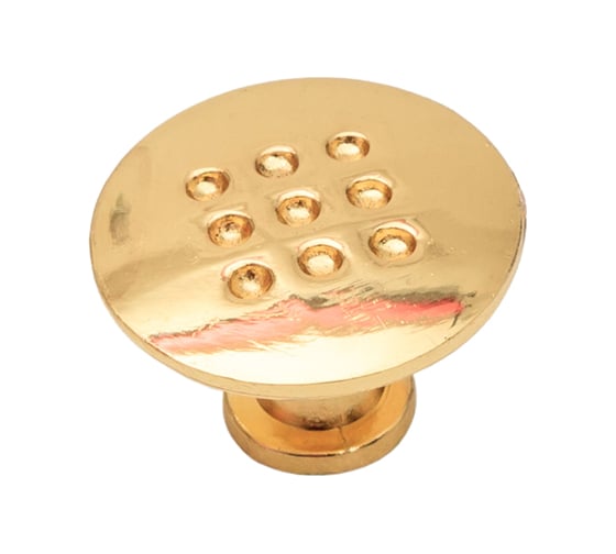 Изображение товара Ручка-кнопка Скобяной мод.48 золото Хедер 007582