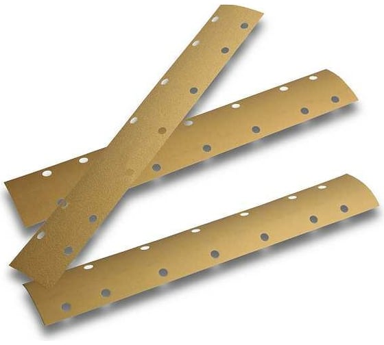 Изображение товара Материал абразивный в полосках 70x420 мм, 14 отверстий, на бумажной основе, Р120, 100 шт BETACORD 224.0120