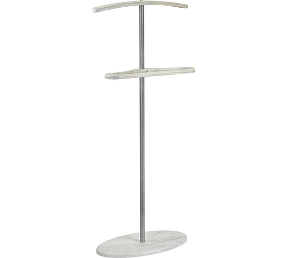 Изображение товара Костюмная вешалка Мебелик Дэви 3 металлик/дуб дымчатый 7465