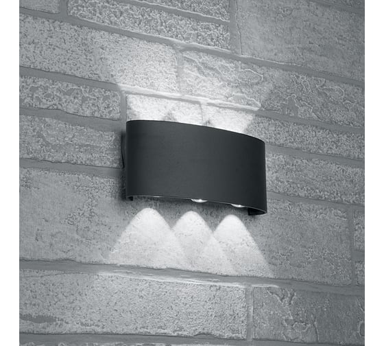 Изображение товара Уличный светодиодный светильник FERON DH101, 6x1W, 450Lm, 3000K, черный 48100