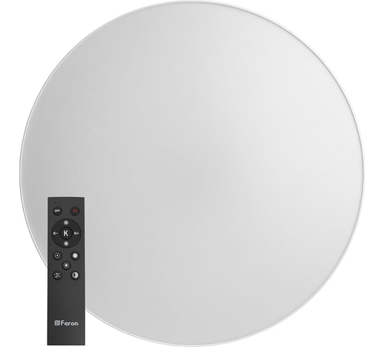 Изображение товара Светодиодный управляемый светильник FERON AL6200 Simple matte тарелка 165W 3000К-6500K белый 48071