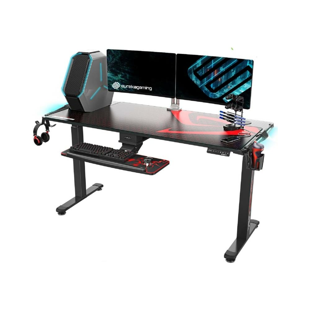 Изображение товара Стол для компьютера с электроприводом и RGB-подсветкой EUREKA ERK-EGD-S62B-V1