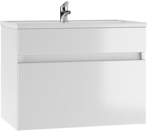 Изображение товара Подвесная тумба АЙСБЕРГ под умывальник "Фостер 70" Классик с одним ящиком В1 DA3010T