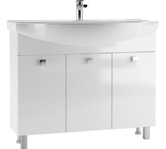 Изображение товара Тумба АЙСБЕРГ Мега под умывальник "Элеганс 105" без ящика DM4603T