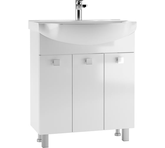 Изображение товара Тумба АЙСБЕРГ Мега под умывальник "Элеганс 75" без ящика DM4601T