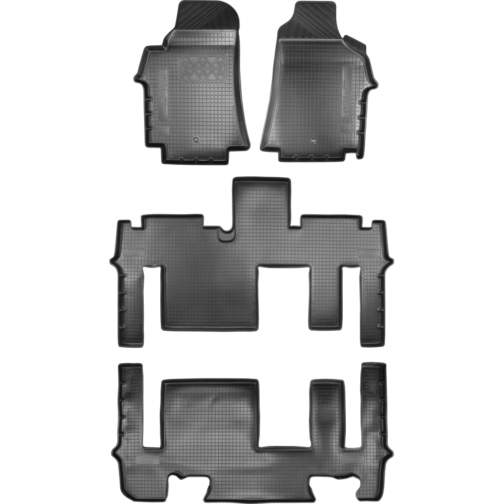 Салонные коврики для Hyundai H1 2007 4 шт., 3 ряда UNIDEC