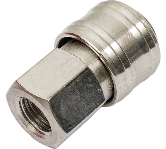 Изображение товара Быстроразъем пневматический с клапаном, внутренняя резьба 1/4'' Forcekraft FK-SE1-2SF(51557)