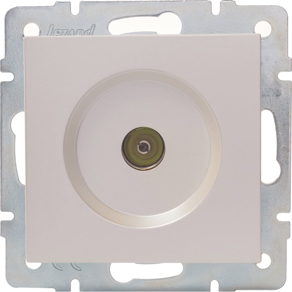 Изображение товара Оконечная телевизионная розетка Lezard VESNA жемчужно-белый перламутр 742-3088-130