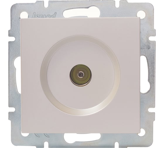 Изображение товара Оконечная розетка Lezard VESNA жемчужно-белый перламутр 742-3088-130