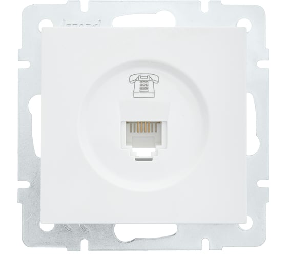 Изображение товара Телефонная розетка Lezard VESNA евро белая 742-0288-137