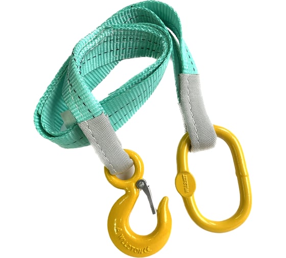 Изображение товара Корозащитный строп ТамбовТехСнаб 9 т, 1 м, крюк/кольцо 7930105412039