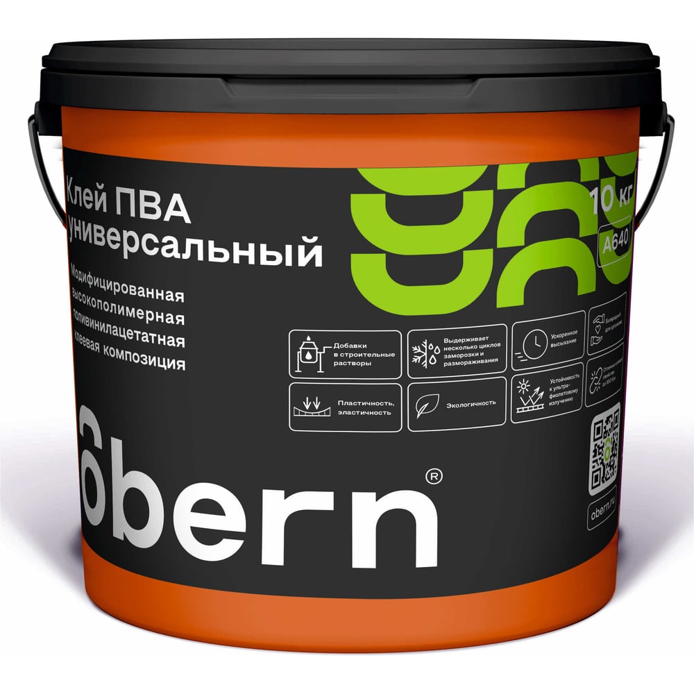 Изображение товара Универсальный клей ПВА Obern 10 кг 13485