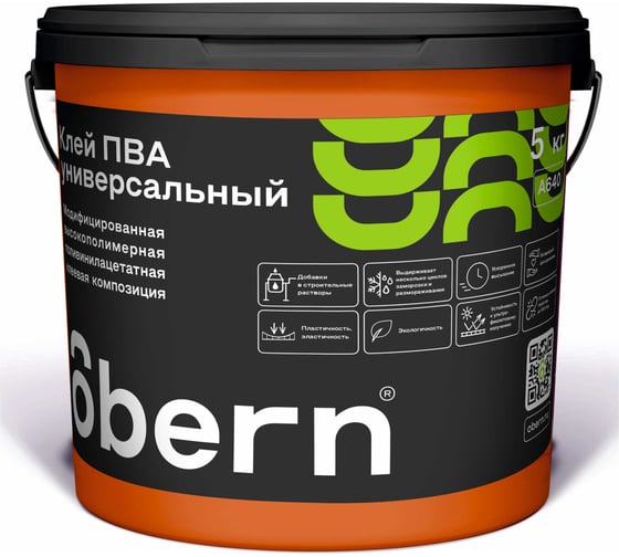 Изображение товара Универсальный клей ПВА Obern 5 кг 13468