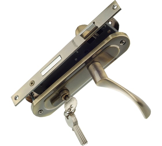 Изображение товара Врезной замок Trodos 70-L/76 AB бронза 202094