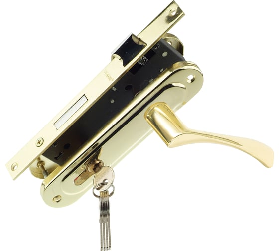 Изображение товара Врезной замок Trodos 70-L/76 PB золото 202097