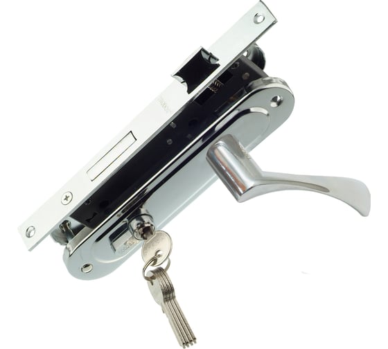 Изображение товара Врезной замок Trodos 70-L/76 CP хром 202096