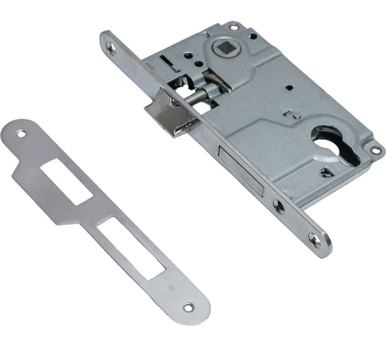 Изображение товара Врезной замок под цилиндр Trodos 85R1 CP хром 202170